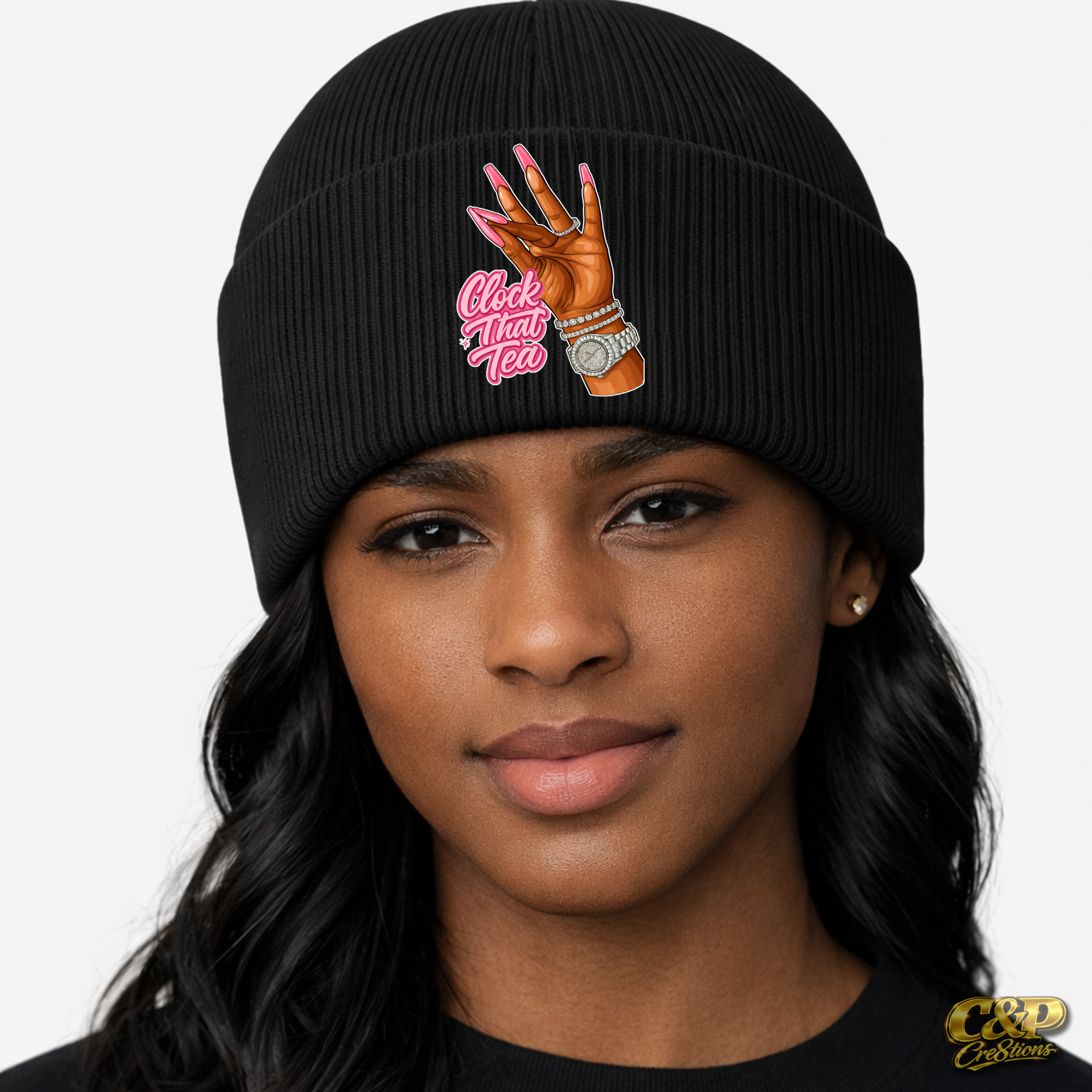 Clock That Tea Beanie