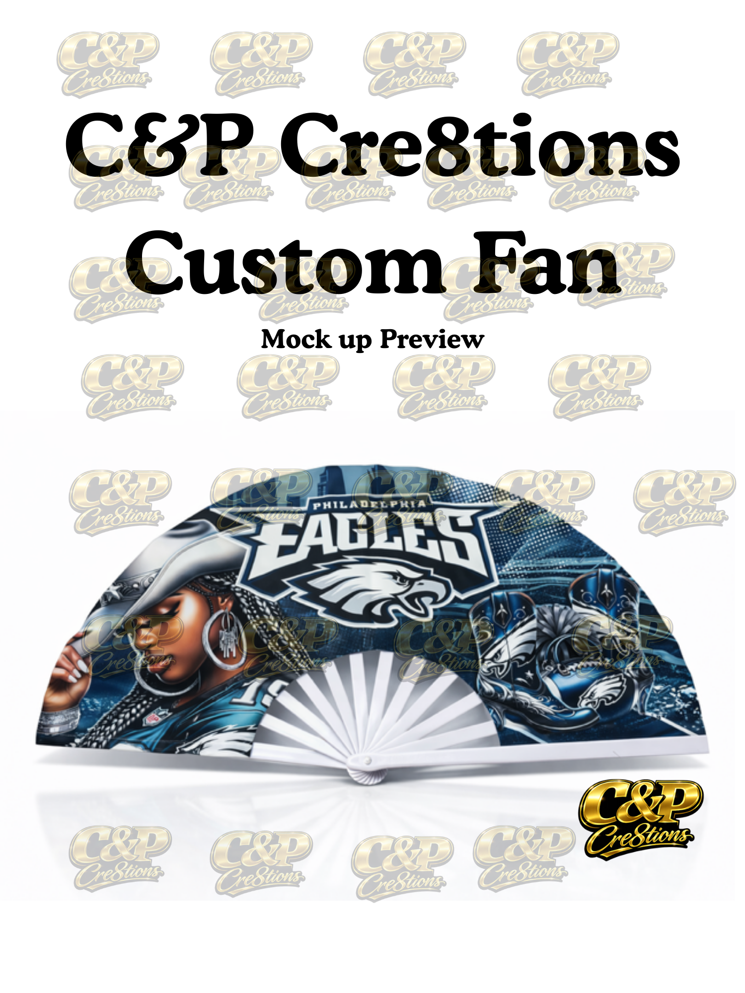 Customized Eagles Clack Fan