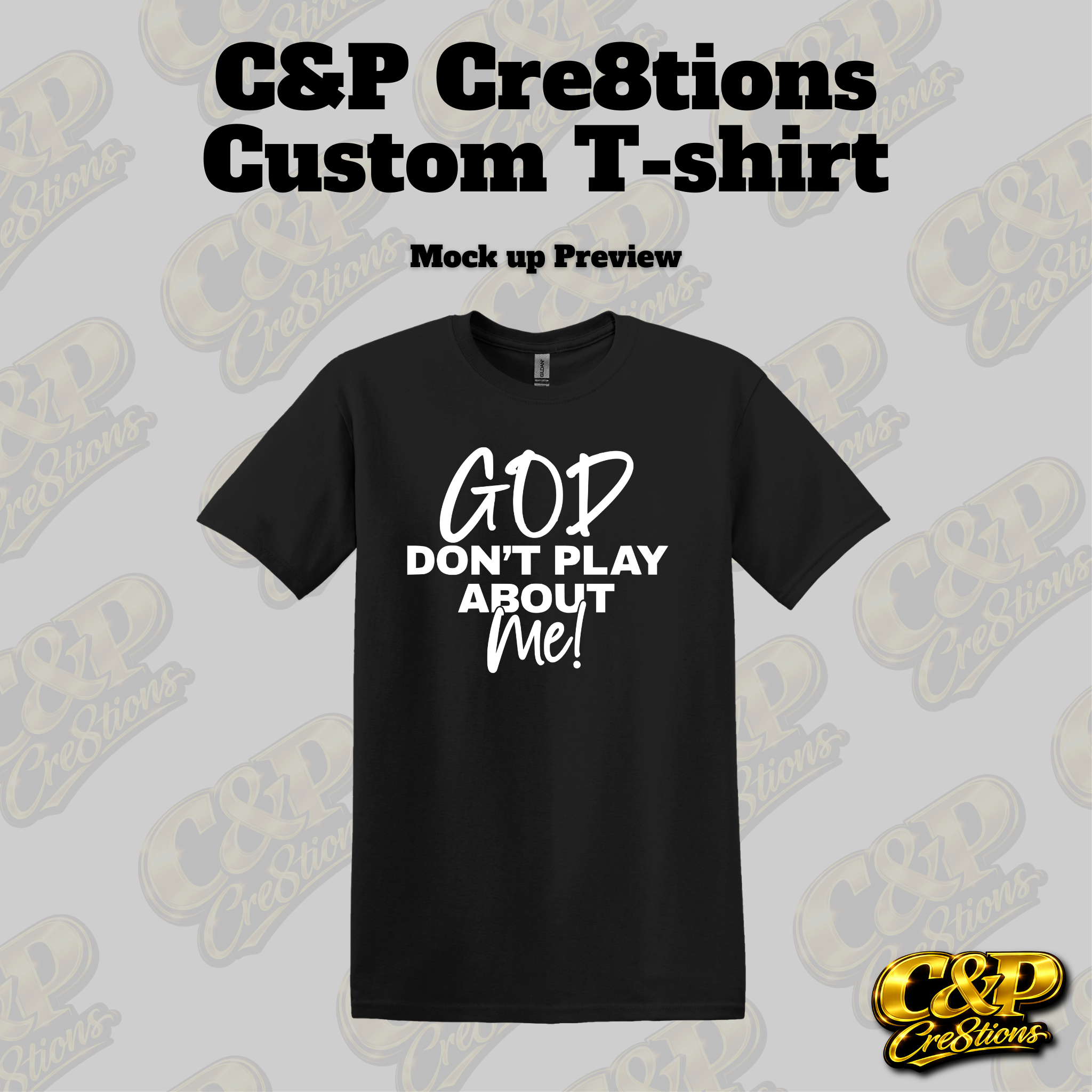 God Don't Play About Me Short Sleeve T-shirt