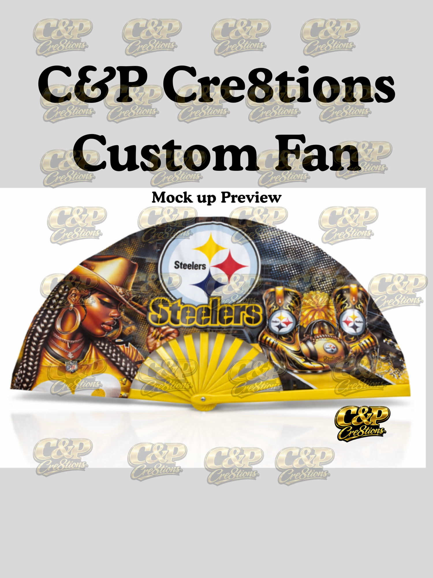 Customized Steelers Clack Fan